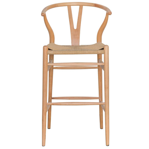 Wishbone counter stool natural hot sale